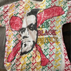 Vintage Malcolm X The Black Prince AOP T Shirt XL